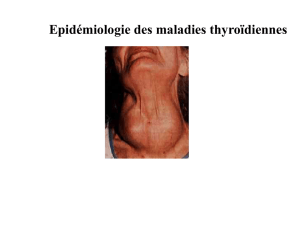 Epidémiologie des maladies thyroïdiennes