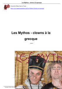 Les Mythos - clowns à la grecque