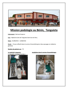 Mission podologie au Bénin, Tanguieta