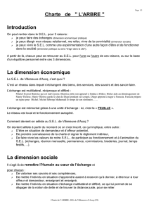 Charte de l`ARBRE, SEL de Villeneuve d`Ascq