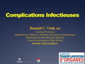 Complications Infectieuses