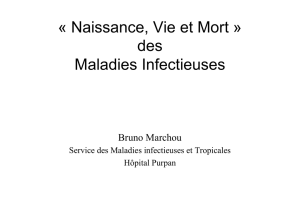 Naissance - vie et mort des Maladies Infectieuses