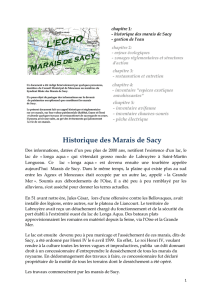 Historique des Marais de Sacy - Saint-Martin