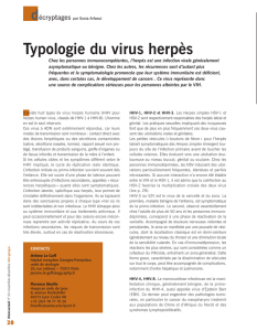 Typologie du virus herpès