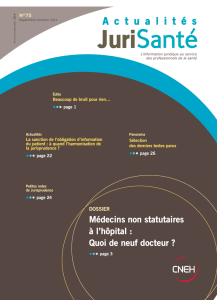 Médecins non statutaires à l`hôpital : Quoi de neuf docteur