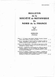 Tome 35 – 1982 - Société de botanique du nord de la France