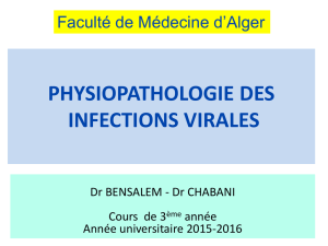 physiopathologie des infections virales - ceil@univ