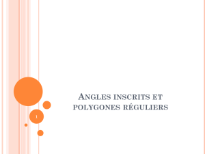 Angles inscrits et polygones réguliers
