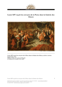 Louis XIV reçoit les envoyés de la Perse dans la Galerie des Glaces