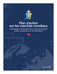 Plan d`action sur les marchés mondiaux