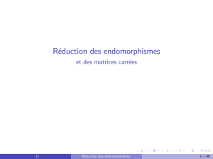 Réduction des endomorphismes - Académie de Nancy-Metz