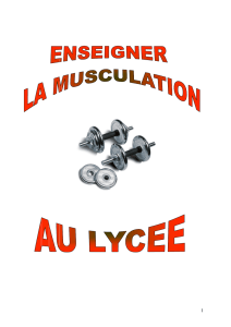 Musculation - Document Académie de Lyon 2007