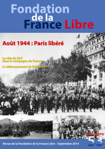 septembre 2014 - Fondation de la France Libre