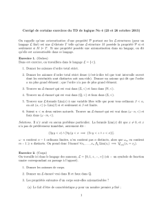 Corrigé de certains exercices du TD de logique No 4 (23 et 26