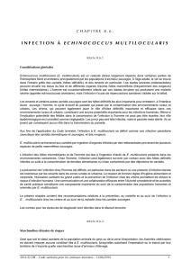 infection à echinococcus multilocularis
