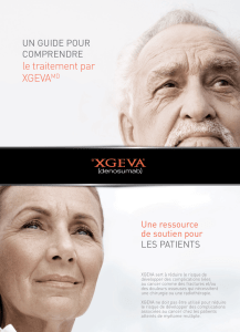métastase osseuse - Patients on XGEVA therapy