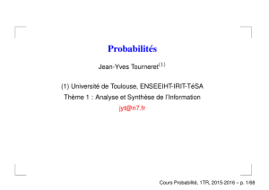 Probabilités - Jean-Yves Tourneret