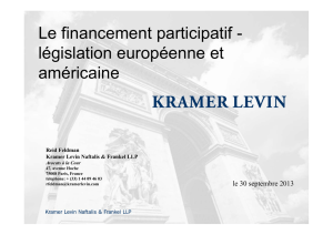 Le financement participatif - législation européenne