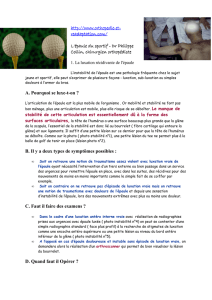 (chirurgie de l`épaule)