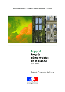 Rapport Progrès démontrables de la France