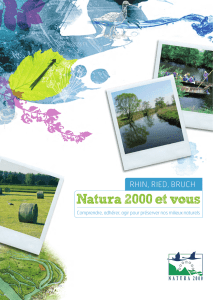 la plaquette de présentation Natura 2000 Rhin Ried