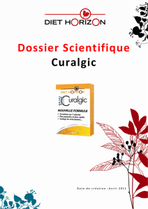 Dossier scientifique Curalgic