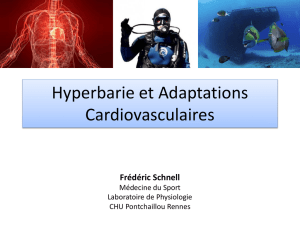 Hyperbarie et Adaptations Cardiovasculaires