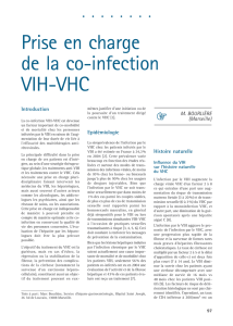 Prise en charge de la co-infection VIH-VHC
