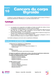 Cancers du corps thyroïde