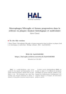 Macrophages/Microglie et formes progressives dans - HAL