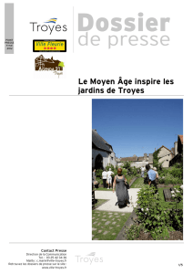 Le Moyen Âge inspire les jardins de Troyes