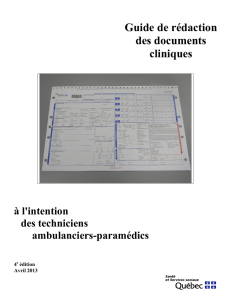 guide de rédaction - Urgences