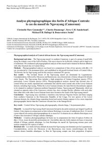 Analyse phytogéographique des forêts d`Afrique