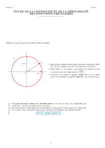 étude de la continuité et de la dérivabilité des fonctions circulaires