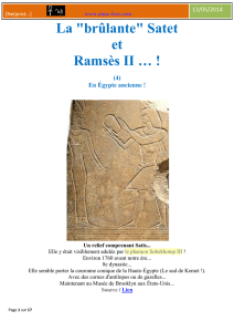 Satet et Ramsès II - Le site Aimé Jean
