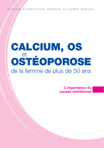 CALCIUM, OS OSTÉOPOROSE