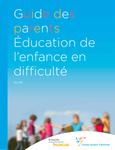 CSVimonde 235184 Guide des parents Éducation de l`enfance en