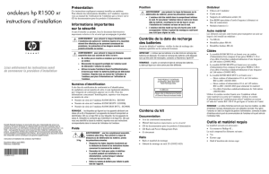 onduleurs hp R1500 xr instructions d`installation