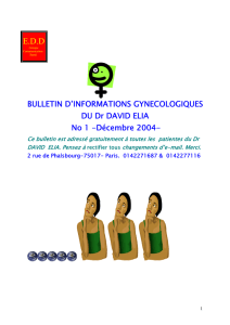 Bulletin d`Information N° 1 du mois de Décembre 2004