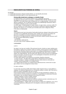 ENDOCARDITE BACTERIENNE (M. DORRA)