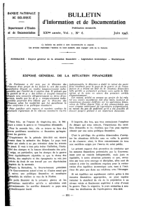 Banque Nationale de Belgique - Bulletin 01.06.1945