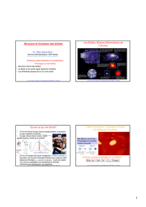 Structure et Evolution des Etoiles Les Etoiles