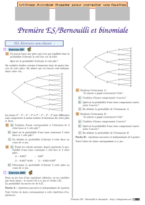 Bernouilli et binomiale