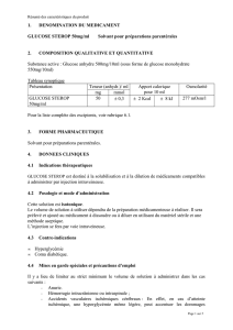 1. DENOMINATION DU MEDICAMENT GLUCOSE STEROP