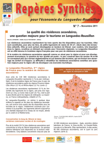 INSEE Résidences secondaires en Languedoc-Roussillon