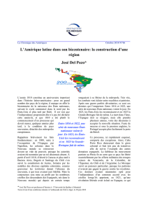 L`Amérique latine dans son bicentenaire: la - IEIM-UQAM