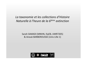 Samadi-La taxonomie et les collections d`histoire naturelle