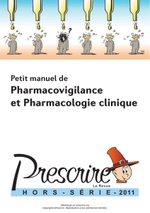 Petit manuel de Pharmacovigilance et Pharmacologie
