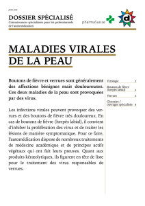 maladies virales de la peau