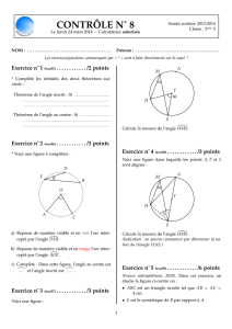 Contrôle 2013 - CAPES de Maths